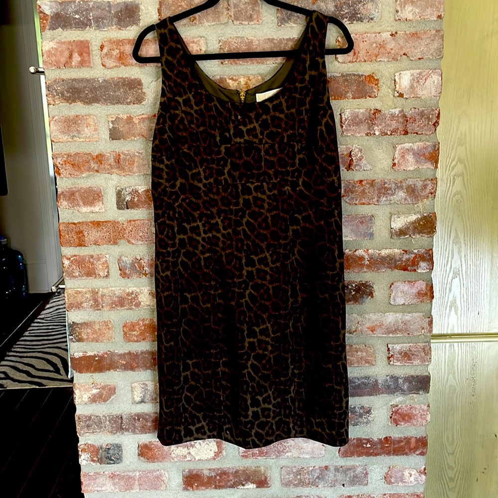 Michael Kors Animal print mid length dress